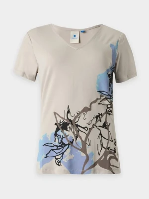 T-shirt z nadrukiem LUHTA szary