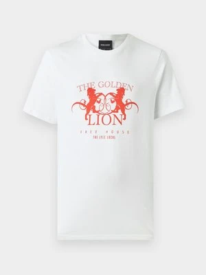 T-shirt z nadrukiem Lyle & Scott