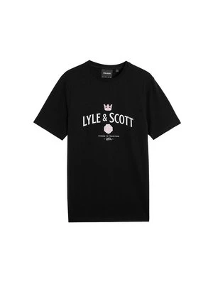 T-shirt z nadrukiem Lyle & Scott