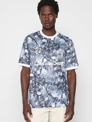 T-shirt z nadrukiem Lyle & Scott czarny