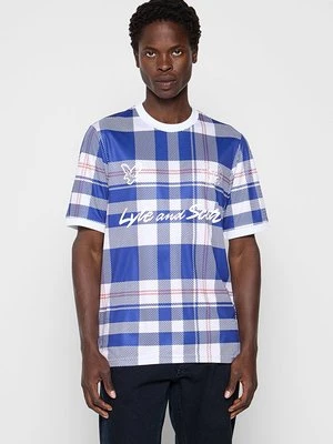 Zdjęcie produktu T-shirt z nadrukiem Lyle & Scott niebieski