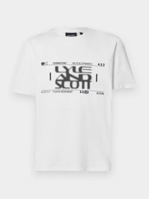 T-shirt z nadrukiem Lyle & Scott biały