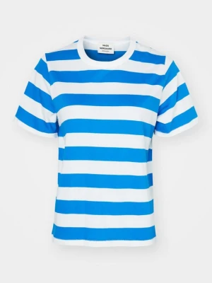 T-shirt z nadrukiem Mads Nørgaard granatowy