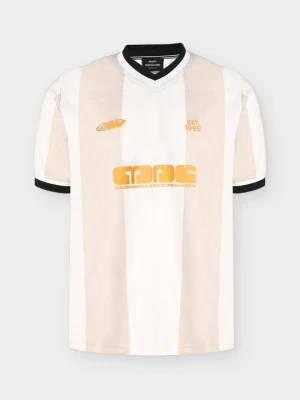 T-shirt z nadrukiem Mads Nørgaard piaskowy