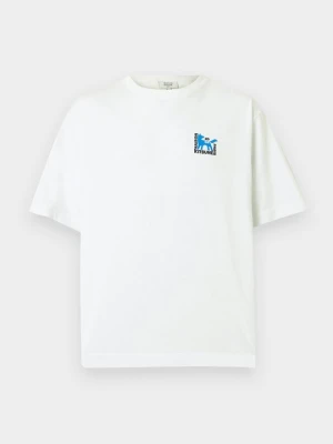 T-shirt z nadrukiem Maison Kitsuné biały