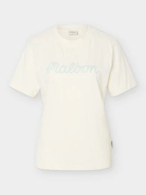 T-shirt z nadrukiem Malbon beżowy