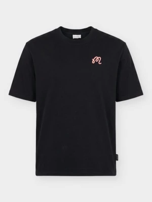 T-shirt z nadrukiem Malbon czarny