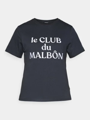 T-shirt z nadrukiem Malbon czarny