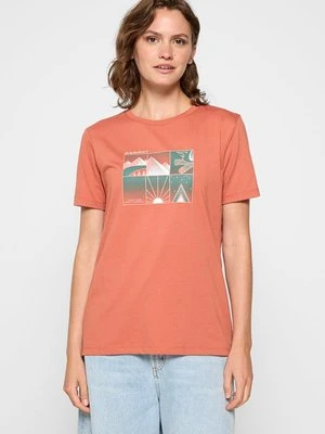 T-shirt z nadrukiem Mammut czerwony