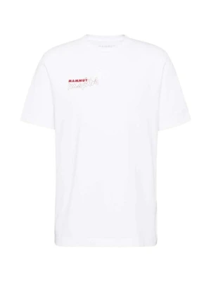 T-shirt z nadrukiem Mammut biały