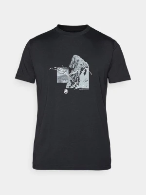 T-shirt z nadrukiem Mammut czarny