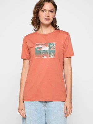 T-shirt z nadrukiem Mammut czerwony