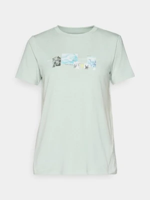 T-shirt z nadrukiem Mammut jasnozielony