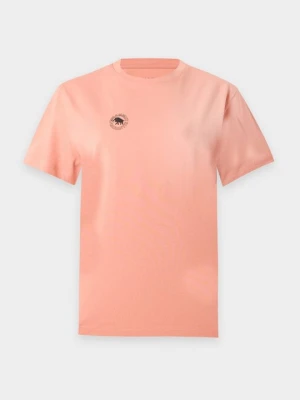 T-shirt z nadrukiem Mammut łososiowy