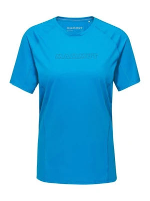 T-shirt z nadrukiem Mammut niebieski