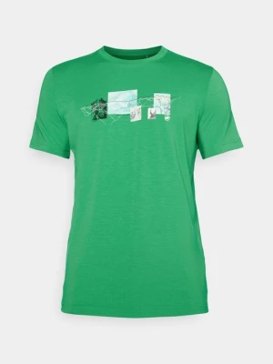 T-shirt z nadrukiem Mammut zielony