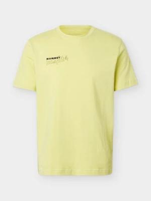 T-shirt z nadrukiem Mammut żółty