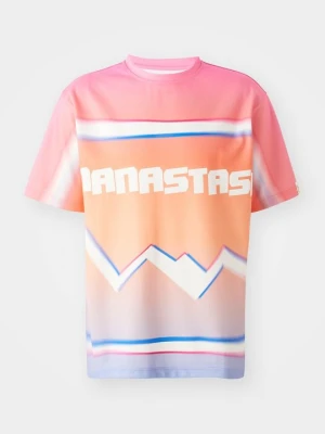 T-shirt z nadrukiem Manastash różowy