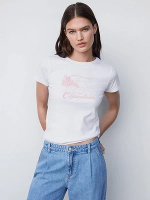 T-shirt z nadrukiem Mango