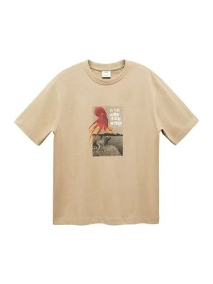 T-shirt z nadrukiem Mango