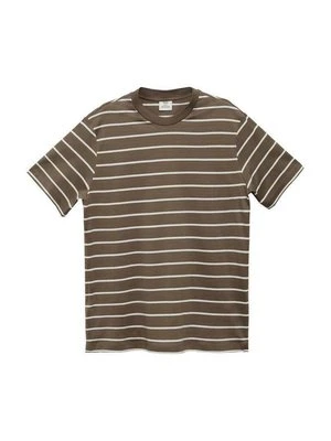 T-shirt z nadrukiem Mango khaki
