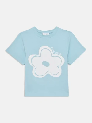 T-shirt z nadrukiem MARC JACOBS KIDS jasnoniebieski