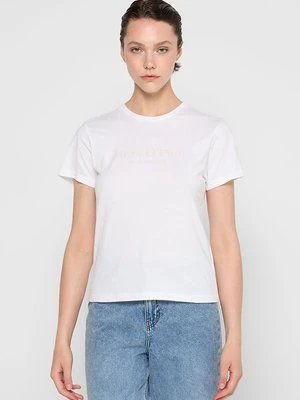 T-shirt z nadrukiem Marc O'Polo biały