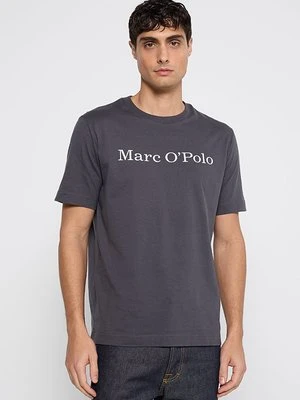 T-shirt z nadrukiem Marc O'Polo szary