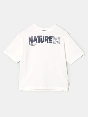 T-shirt z nadrukiem Marc O'Polo biały