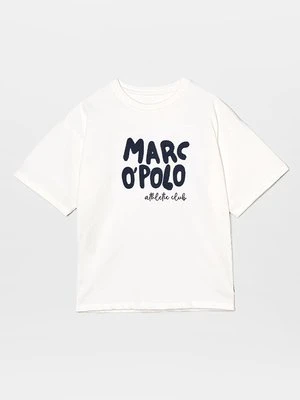 T-shirt z nadrukiem Marc O'Polo biały