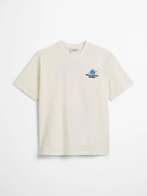 T-shirt z nadrukiem Marc O'Polo biały