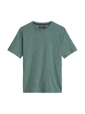 T-shirt z nadrukiem Marc O'Polo ciemnozielony