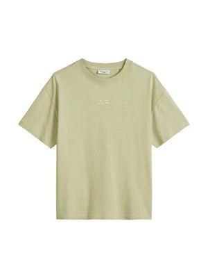 T-shirt z nadrukiem Marc O'Polo zielony