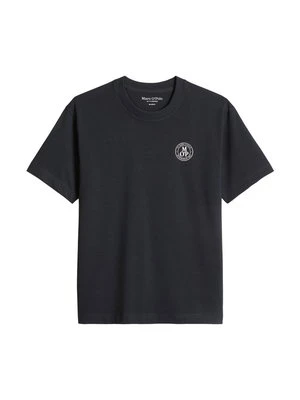 T-shirt z nadrukiem Marc O'Polo granatowy