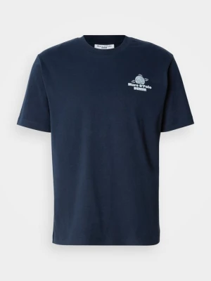 T-shirt z nadrukiem Marc O'Polo granatowy