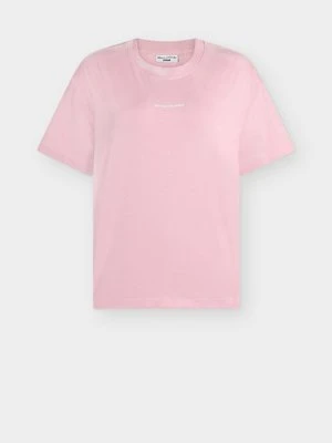 T-shirt z nadrukiem Marc O'Polo jasnoróżowy