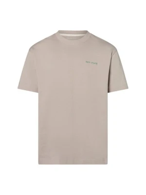 T-shirt z nadrukiem Marc O'Polo jasnoszary