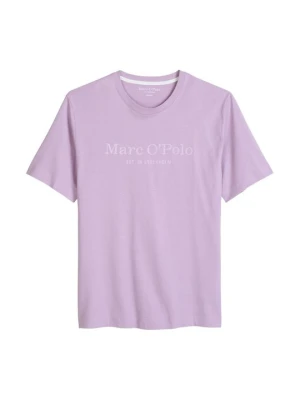 T-shirt z nadrukiem Marc O'Polo liliowy