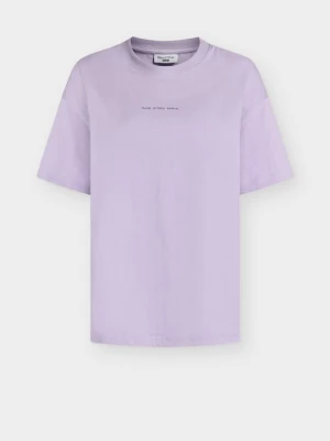 T-shirt z nadrukiem Marc O'Polo liliowy