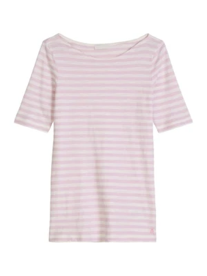 T-shirt z nadrukiem Marc O'Polo liliowy