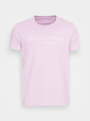 T-shirt z nadrukiem Marc O'Polo liliowy