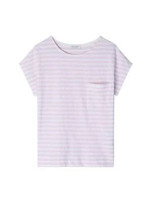 T-shirt z nadrukiem Marc O'Polo liliowy