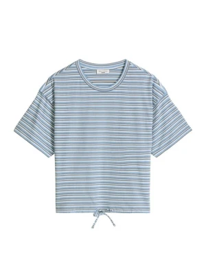 T-shirt z nadrukiem Marc O'Polo niebieski