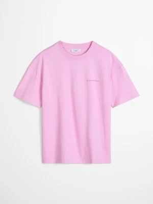 T-shirt z nadrukiem Marc O'Polo różowy
