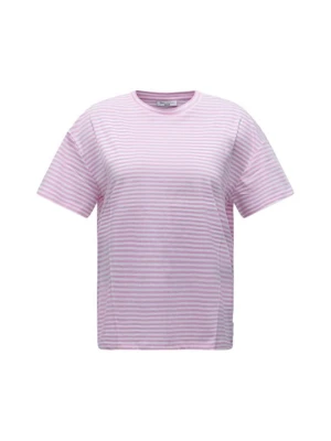 T-shirt z nadrukiem Marc O'Polo różowy