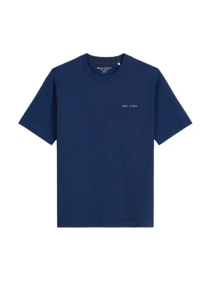 T-shirt z nadrukiem Marc O'Polo szafirowy