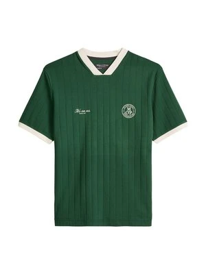 T-shirt z nadrukiem Marc O'Polo zielony