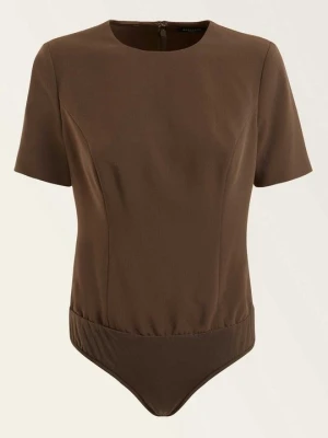 T-shirt z nadrukiem MARCIANO BY GUESS brązowy