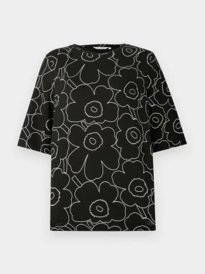 T-shirt z nadrukiem Marimekko czarny