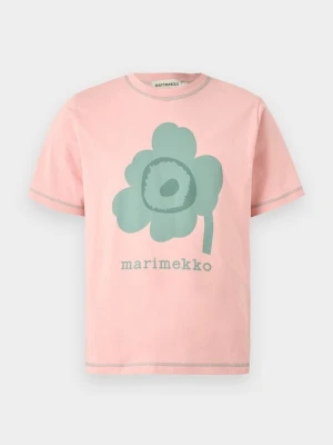 T-shirt z nadrukiem Marimekko jasnoróżowy